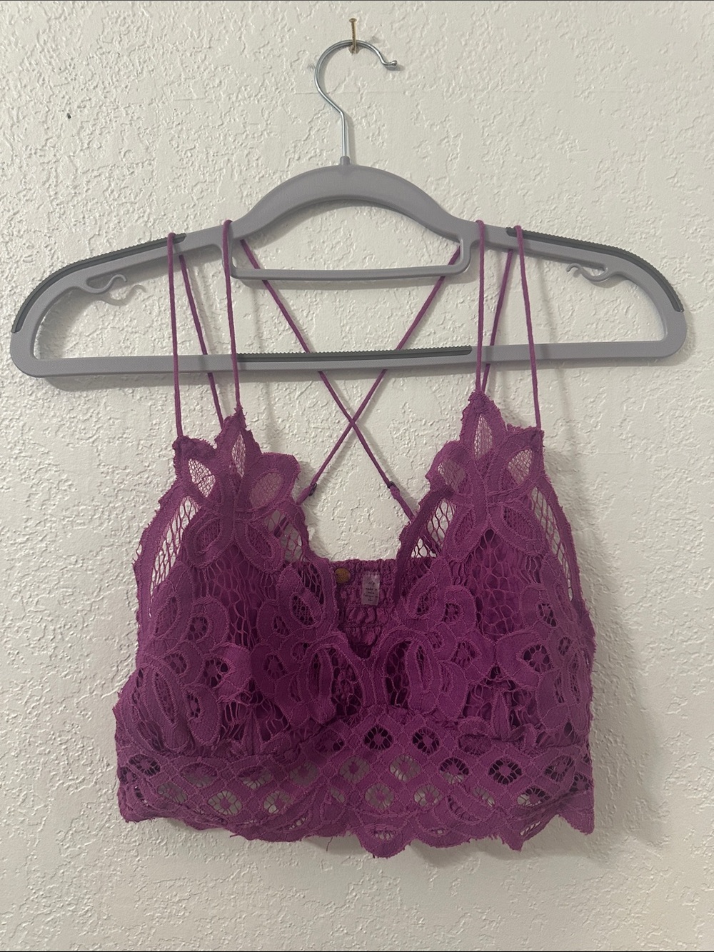 Free People Purple Lace Bralette